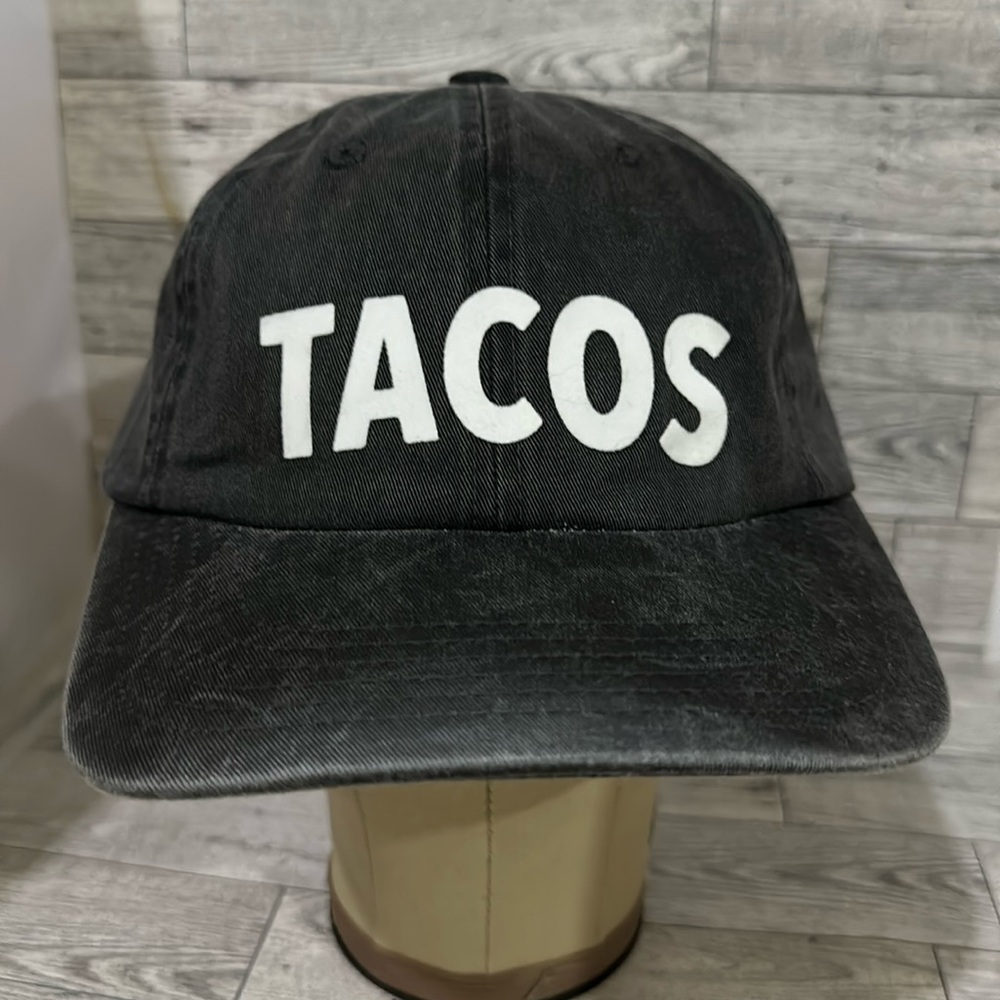 Frankie Jean women’s gray distressed taco baseball cap hat